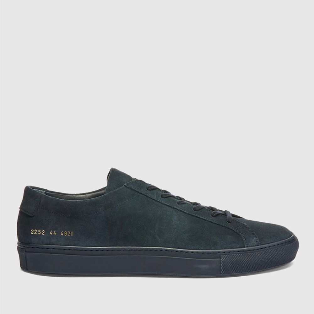 Achilles low sneakers shoes navy blue suede 37